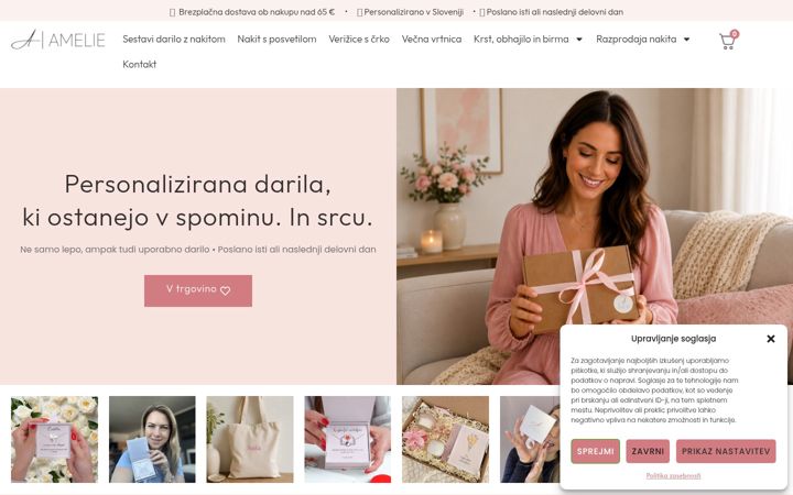 Ekrānuzņēmums no amelie.si
