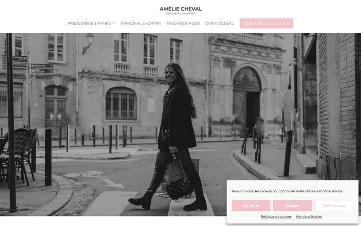 Screenshot of ameliecheval.fr
