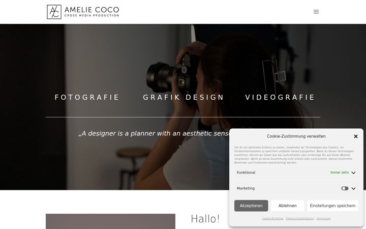 Zrzut ekranu ameliecoco.at