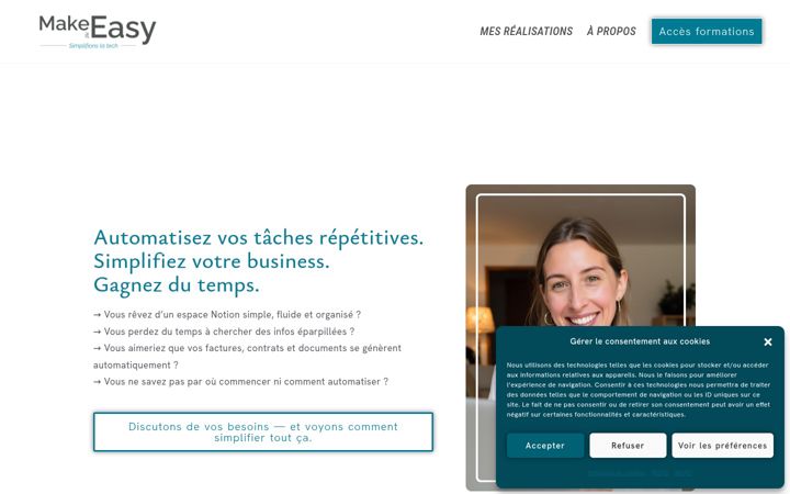 Screenshot of ameline-makeiteasy.fr