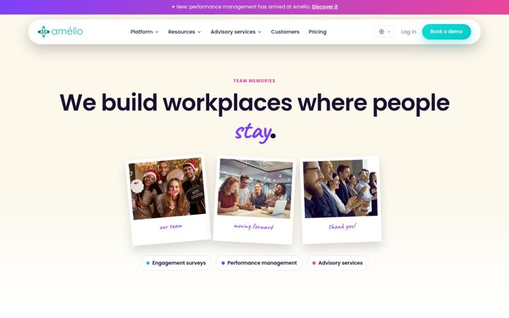 Screenshot of amelio.co