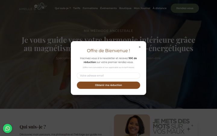Screenshot of amelleb.com