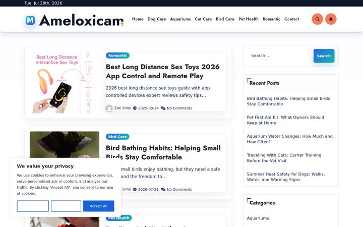 Képernyőkép: ameloxicam.com