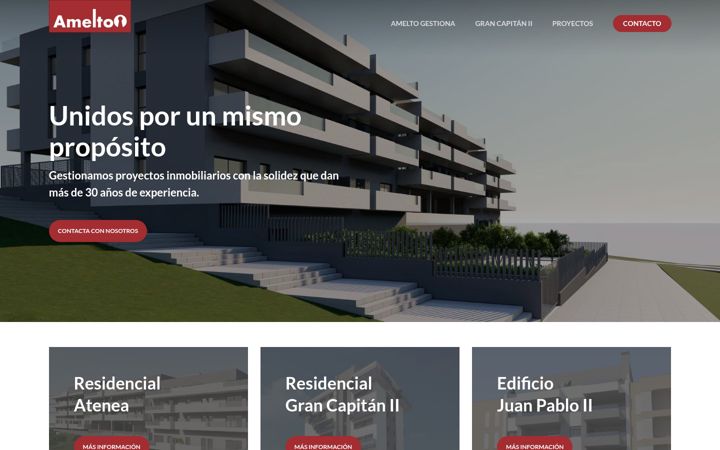 Screenshot of amelto.com