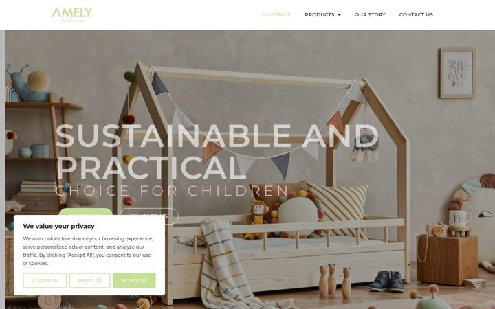Screenshot of amelywoodjoy.com