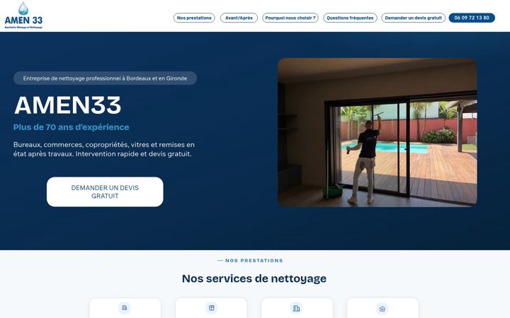 Screenshot of amen-33.fr
