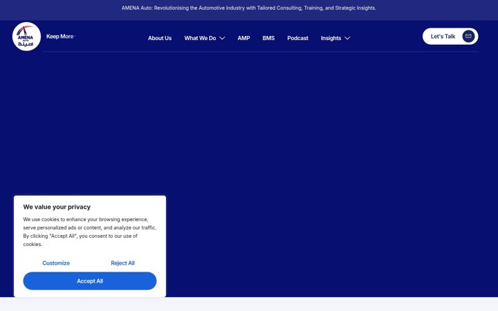 Screenshot of amenaauto.me