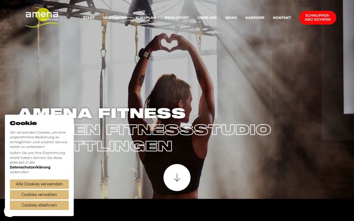 Screenshot van amenafitness-tuttlingen.de