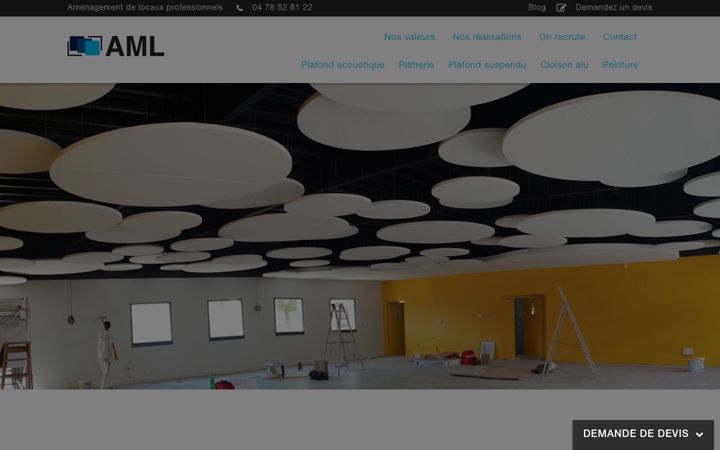 Screenshot stránky amenagement-aml.com