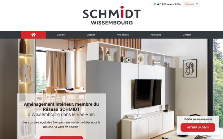 Screenshot of amenagement-cuisines-rott.fr