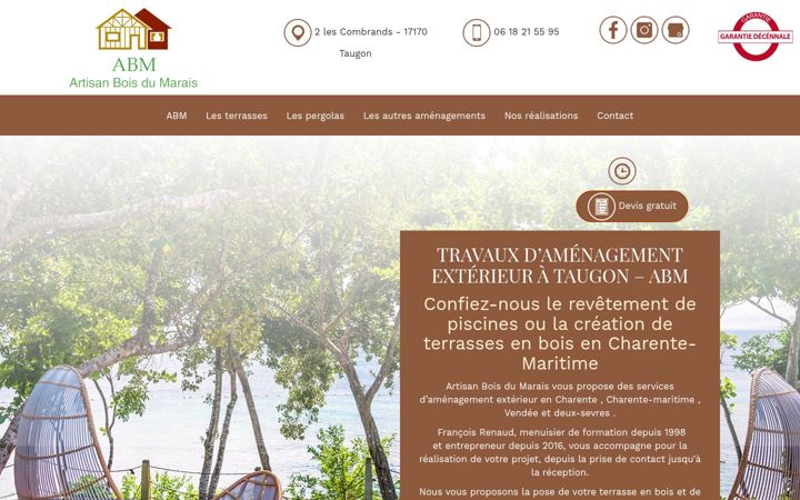 Screenshot of amenagement-exterieur-artisan-du-bois.fr