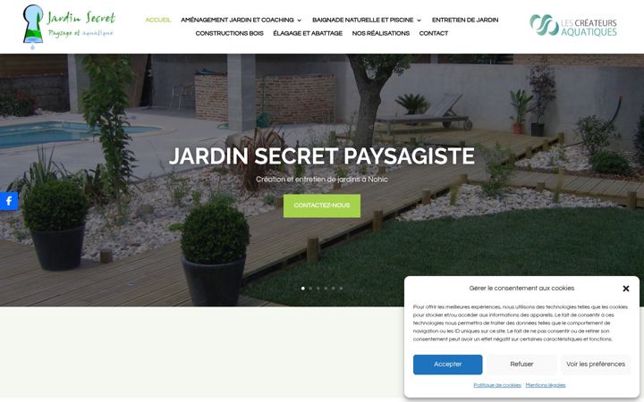 Posnetek zaslona amenagement-jardin-secret.fr