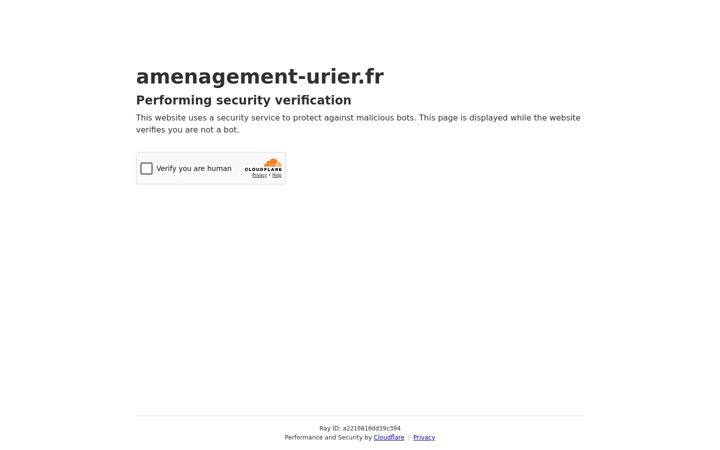 Screenshot stránky amenagement-urier.fr