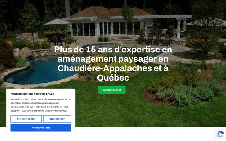 Screenshot of amenagement2c.ca