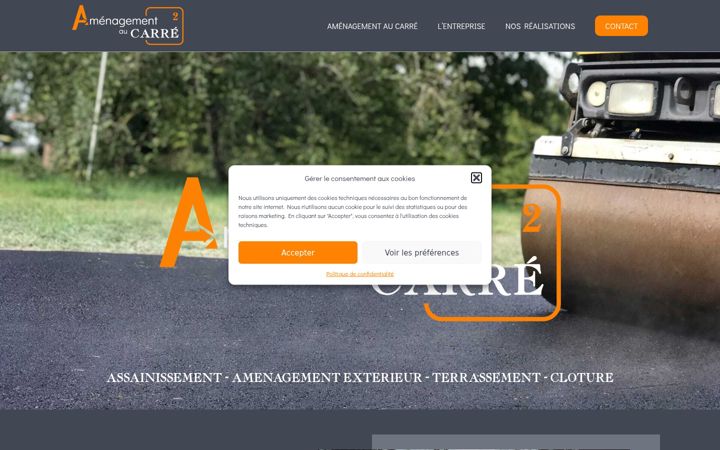 Screenshot of amenagementaucarre.fr