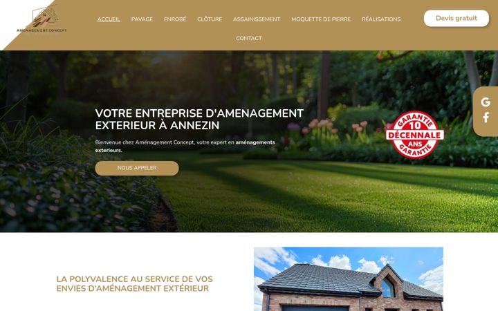 Screenshot of amenagementconcept.fr