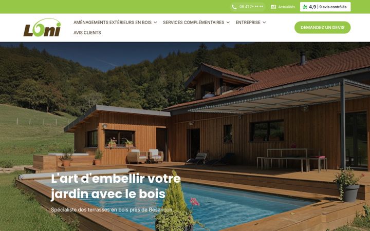 Posnetek zaslona amenagements-loni.com