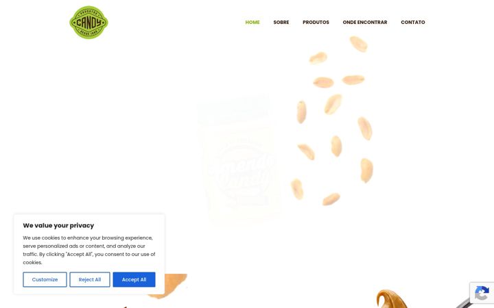 Screenshot of amendoimcandy.com.br