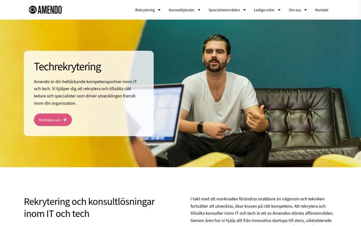 Screenshot of amendotech.se