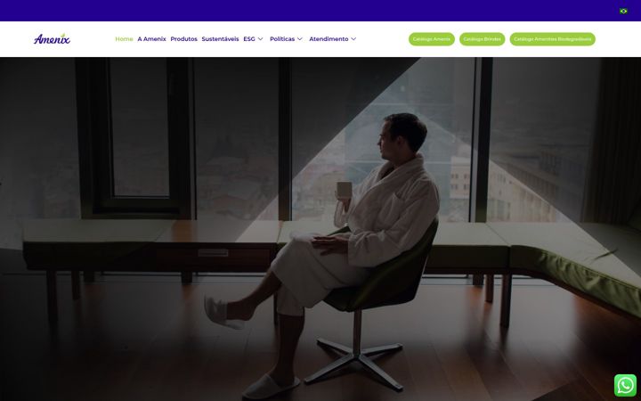 Ekrānuzņēmums no amenix.com.br
