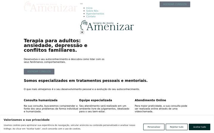 Skärmbild av amenizarterapia.com.br