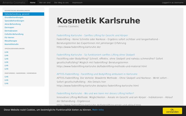 Screenshot of amenta-kosmetik.de