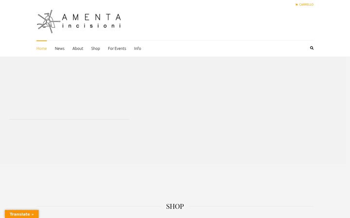 Captură de ecran a amentaincisioni.com