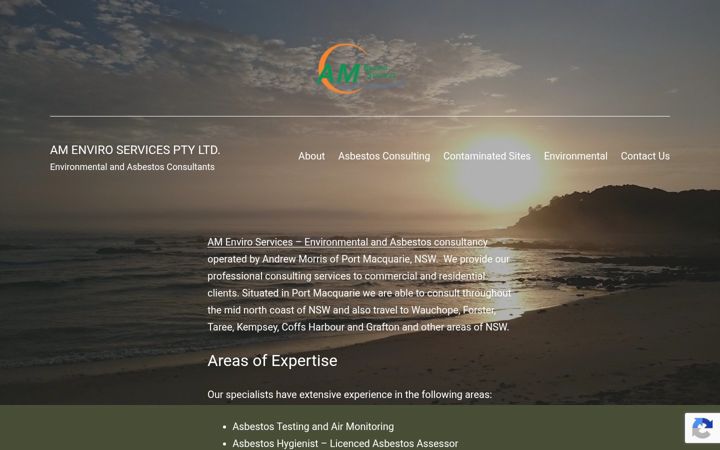 Screenshot of amenviro.com.au