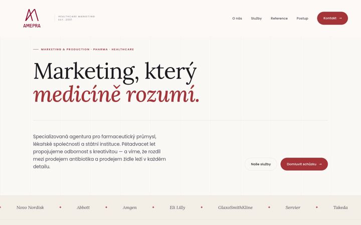 Screenshot of amepra.cz