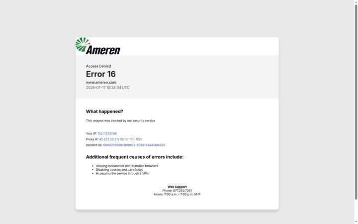 Screenshot of ameren.com