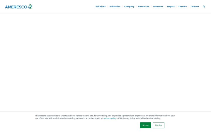 Screenshot of ameresco.com