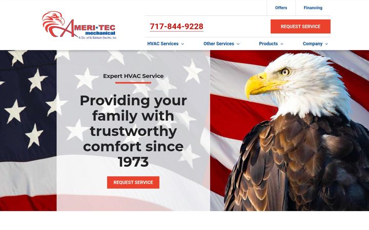 Screenshot of ameri-tec.net