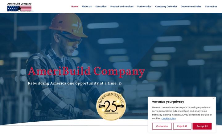Képernyőkép: ameribuild.org