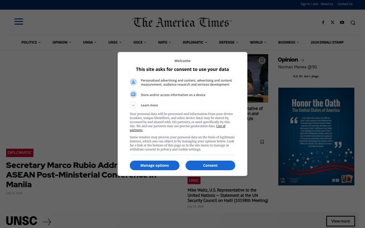 Screenshot of america-times.com