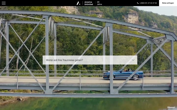 Screenshot of america-unlimited.de