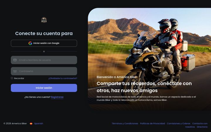 Screenshot of americabiker.com