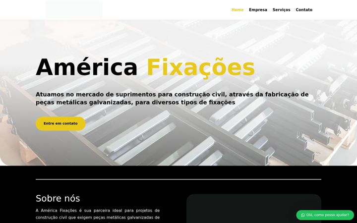 Screenshot of americafixacoes.com.br