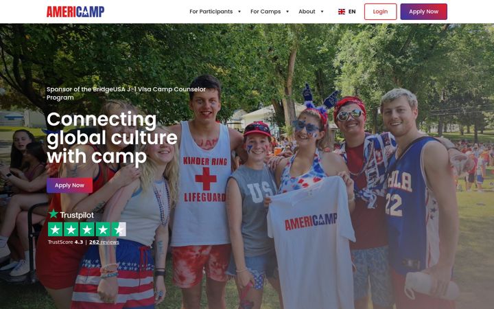 Screenshot of americamp.com