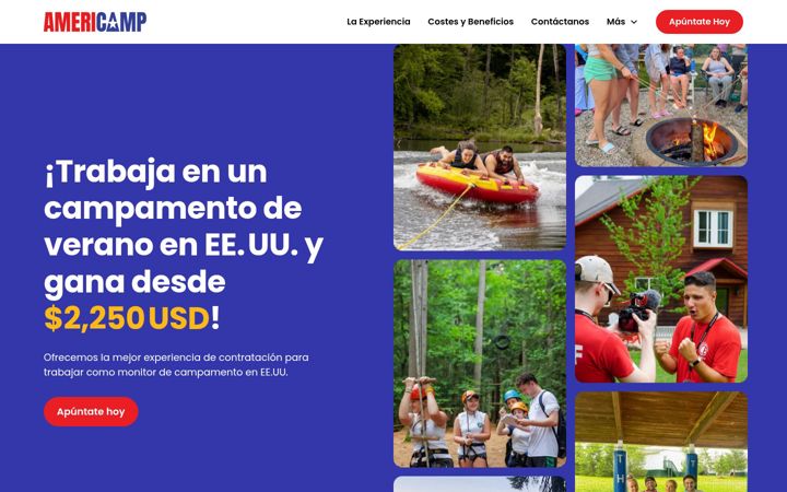 Screenshot of americamp.es