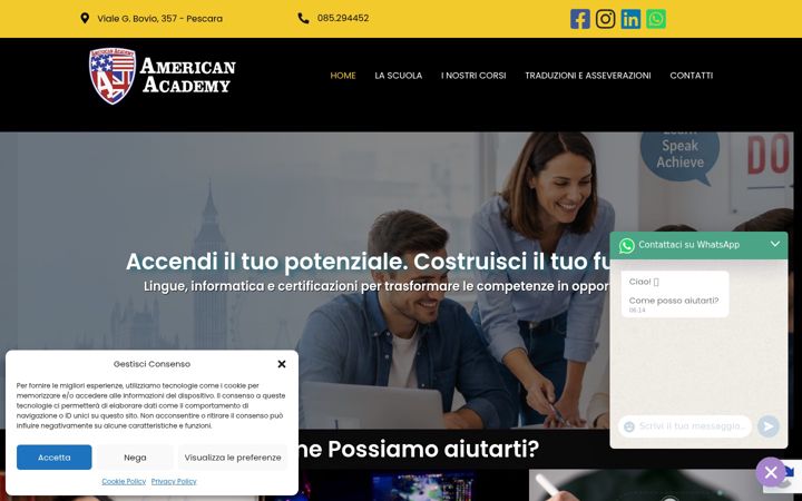 Screenshot of american-academy.it