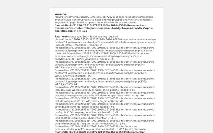 Screenshot of american-avenue.eu
