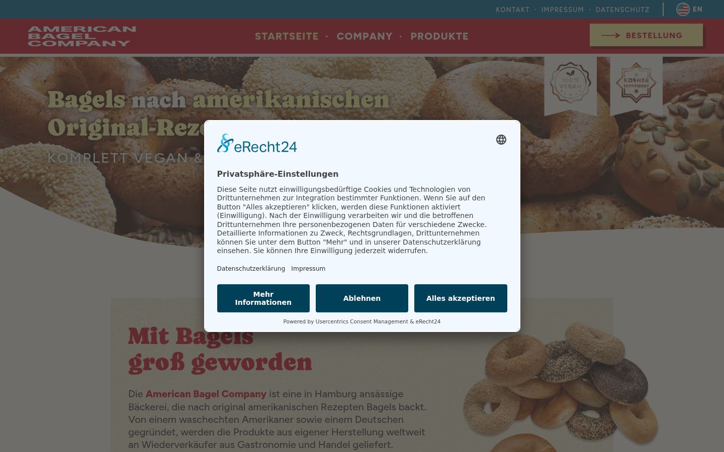 Screenshot tal-banner tal-kunsens muri qabel kwalunkwe interazzjoni