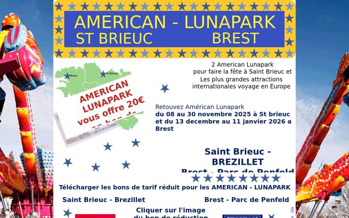 Screenshot of american-lunapark.fr