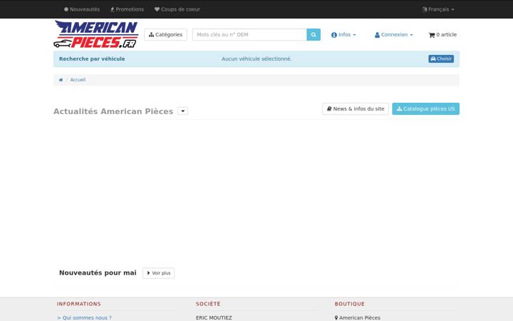 Screenshot ta' american-pieces.fr