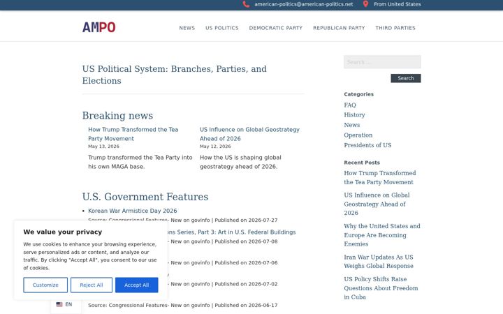 Screenshot ta' american-politics.net