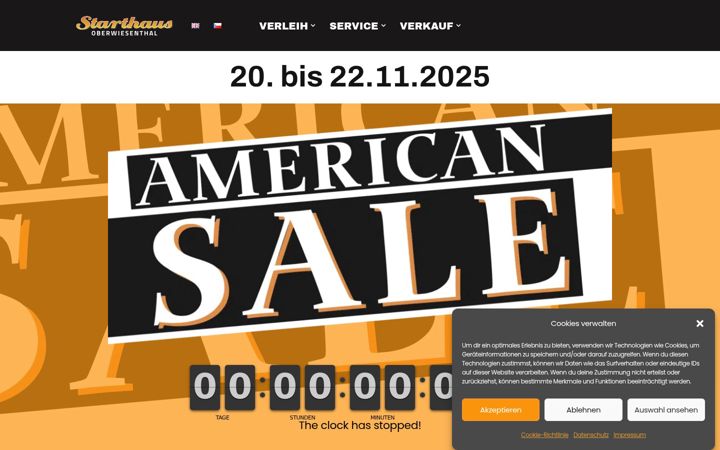 Screenshot of american-sale.de