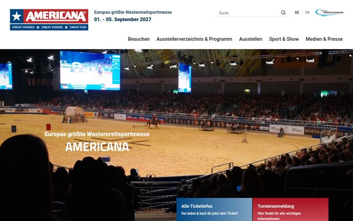 Captura de pantalla de americana.de