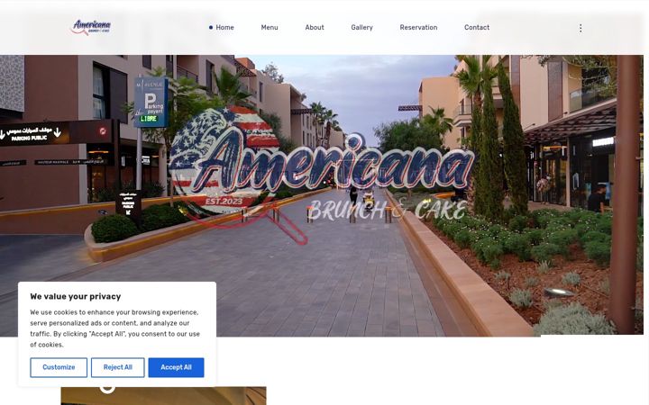 Screenshot of americanabrunchcake.com