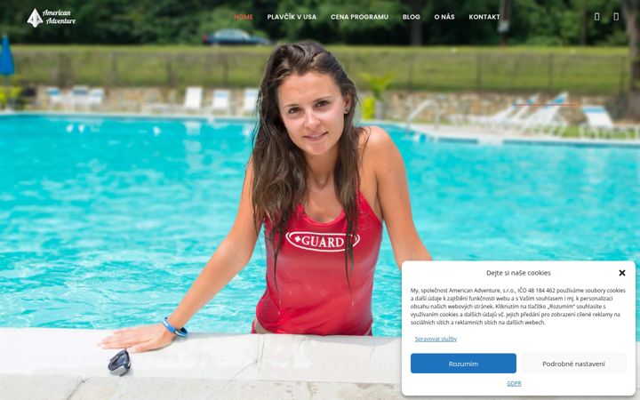 Screenshot of americanadventure.cz