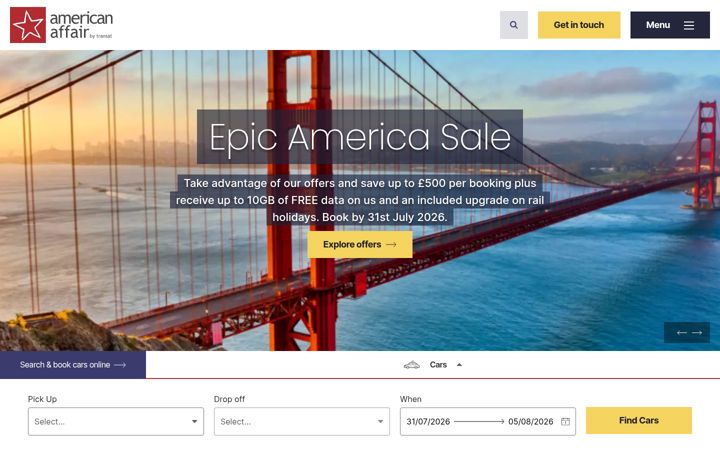 Screenshot of americanaffair.com